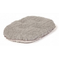 Small++ Grey Cushion Dog Bed - Danish Design Bobble Pewter 21" - 53cm