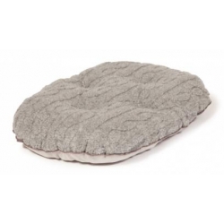 Small++ Grey Cushion Dog Bed - Danish Design Bobble Pewter 21" - 53cm