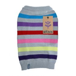 Sotnos Multi-Colour Knit Sweater Medium Long