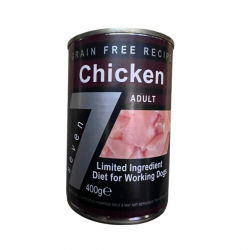 Seven Grain Free Adult Chicken With Vegetables Wet Food For Dogs 400g Can