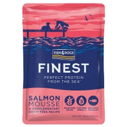Fish 4 Dogs Finest Salmon Mousse Pouch 100G