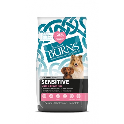 Burns Sensitive Duck And Brown Rice 2kg Dog Food Pets Pantry