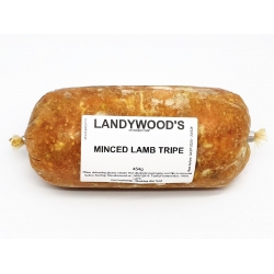 Landywoods Minced Lamb Tripe 454g Frozen Raw Dog Food