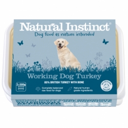 Natural Instinct Natural Working Dog Turkey 2 X 500g Frozen