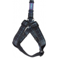 Dog & Co Country Blue Check Nylon Padded Harness 1 " X 24 - 28 " Hem & Boo