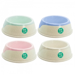 Bioplastic Wheat Double Dog Bowl Small Base