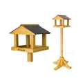 The Chatsworth Premium Bird Table - Natural Slate Roof By Johnston And Jeff