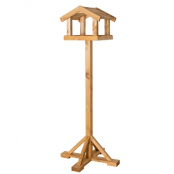 The Drummond Premium Range Bird Table - Larch Roof By Johnston And Jeff