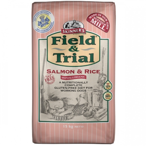 skinners field and trial salmon and rice 15kg