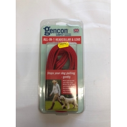 Gencon All In 1 With Clip To Collar Red With Black Stitching