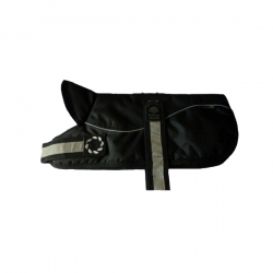 Animate Reflective Black / Black Padded Harness Coat 16" (41cm)