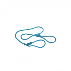 Hem And Boo Mountain Rope Slip Lead 4/5" X 60” (0.8 X 150cm) Pastel Blue Reflective