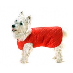 Cosipet 22" - 55cm Red Quilted Step In Dog Coat