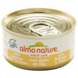 Almo Cat Salmon and Chicken 70g can