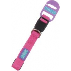 Dog & Co Pink Adjustable Collar 1 Inch X 18 - 24 Inch (2.5 X 45 - 60cm) Hem & Boo