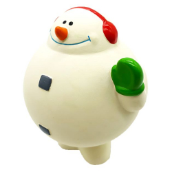 Dog Life Christmas Latex Jolly Snowman