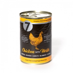 Seven Grain Free Adult Chicken, Herbs Wet Dog Food 400g Can