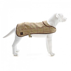 Tweed Dog Coat 925 Small With Chocolate Fleece Inner Tweedmill Textiles