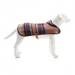 Random Recycled Dog Coat Medium With Fleece Inner Tweedmill Textiles