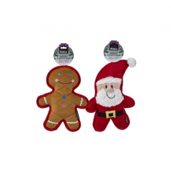 Webbox Festive Christmas Dog Quilt Santa Or Gingerbread Man Toy