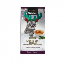 Webbox Festive Christmas Cat Lick E Lix Cream With Turkey And Cranberry